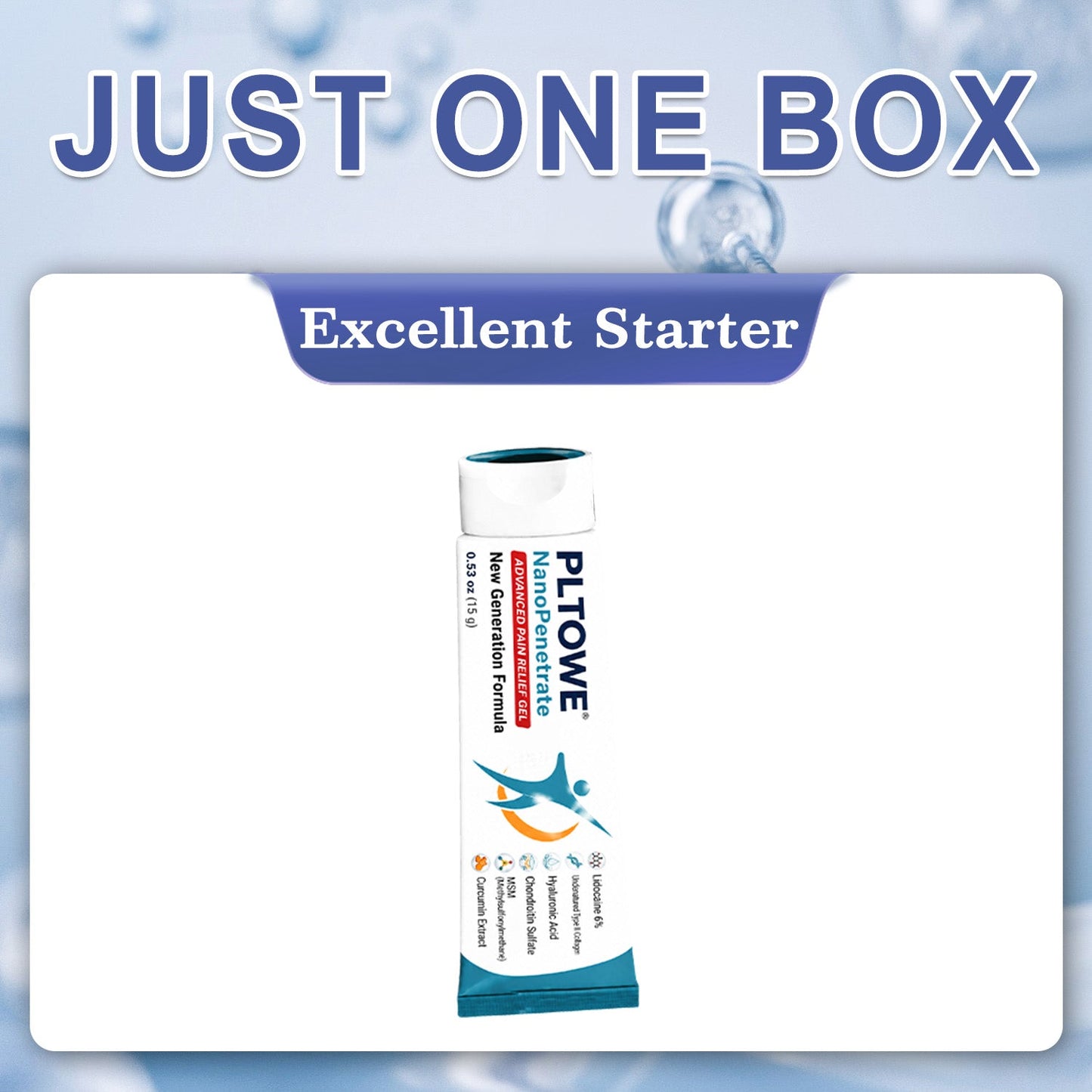 PLTOWE® NanoPenetrate Advanced Pain Relief Gel 🇺🇸 | Fast Comfort & Long-Term Joint & Muscle Care | Lidocaine + Menthol + MSM + Type II Collagen Formula | For Joint Pain, Muscle Soreness & Stiffness 💥